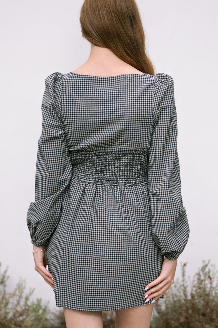 Ashley Gingham Mini Dress