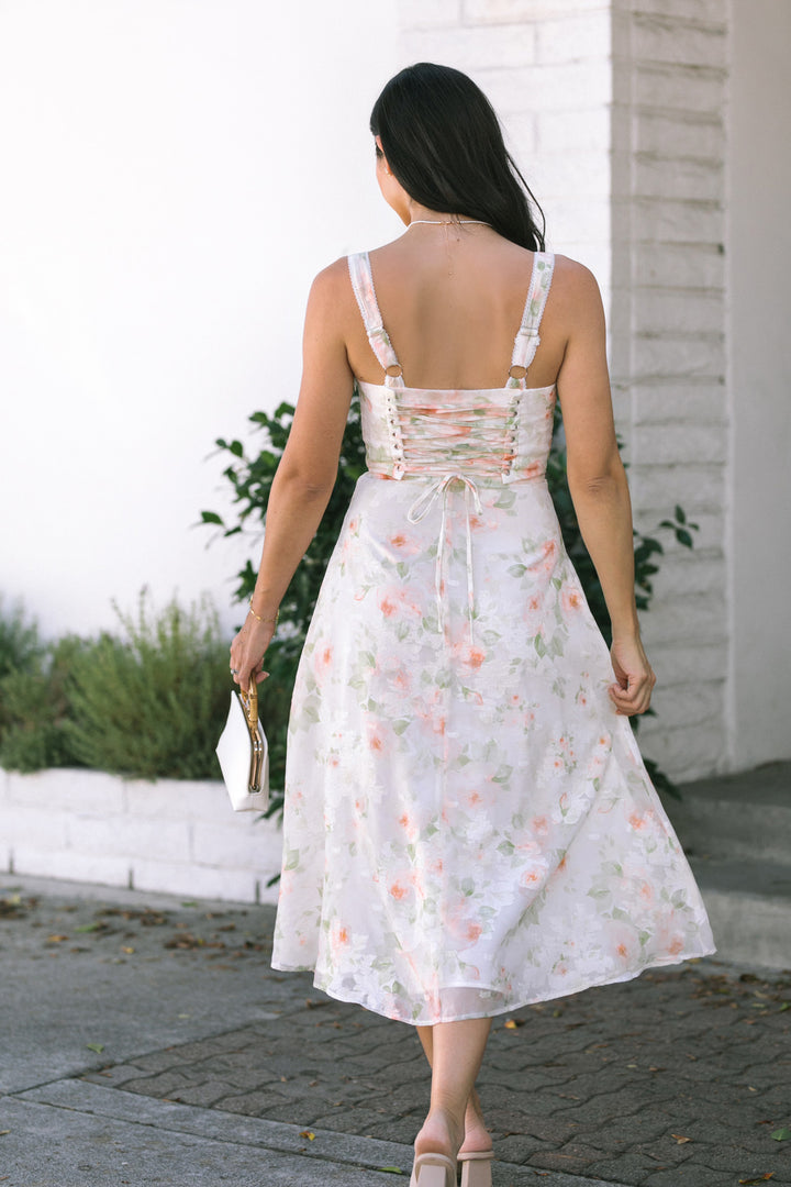 Amanda Sweetheart Floral Dress