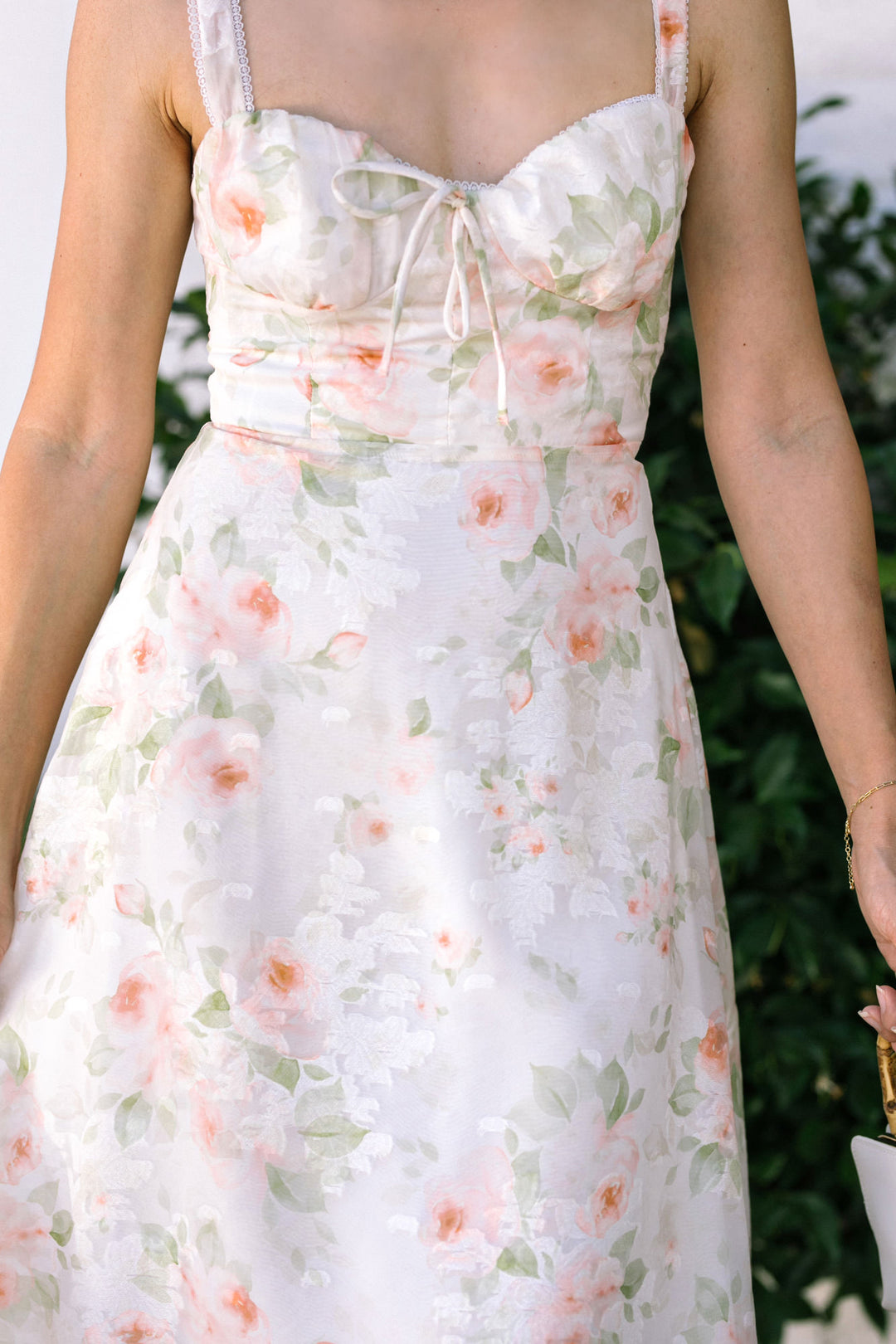 Amanda Sweetheart Floral Dress