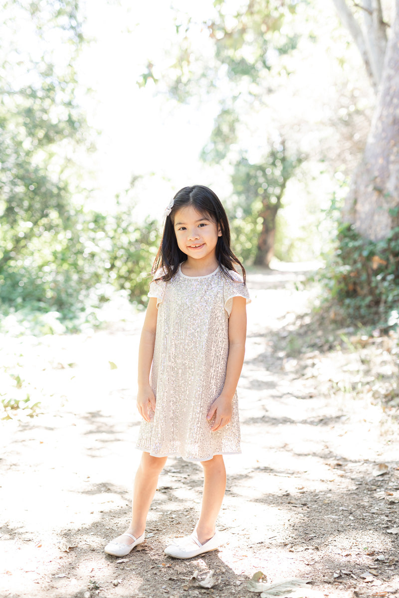 Kids Sequin Shift Dress