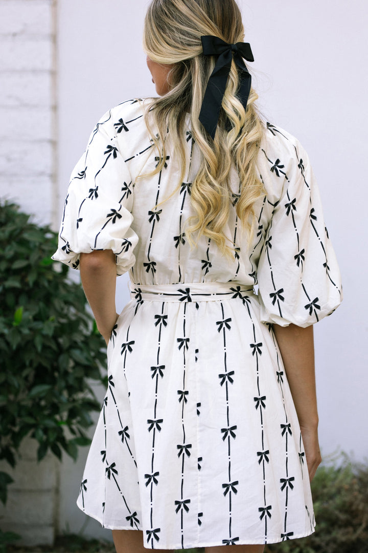 Atlas Bow Mini Dress