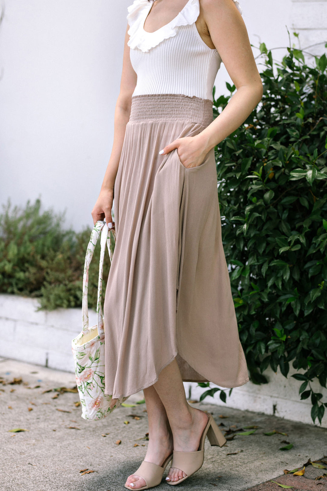 April Round Hem Skirt