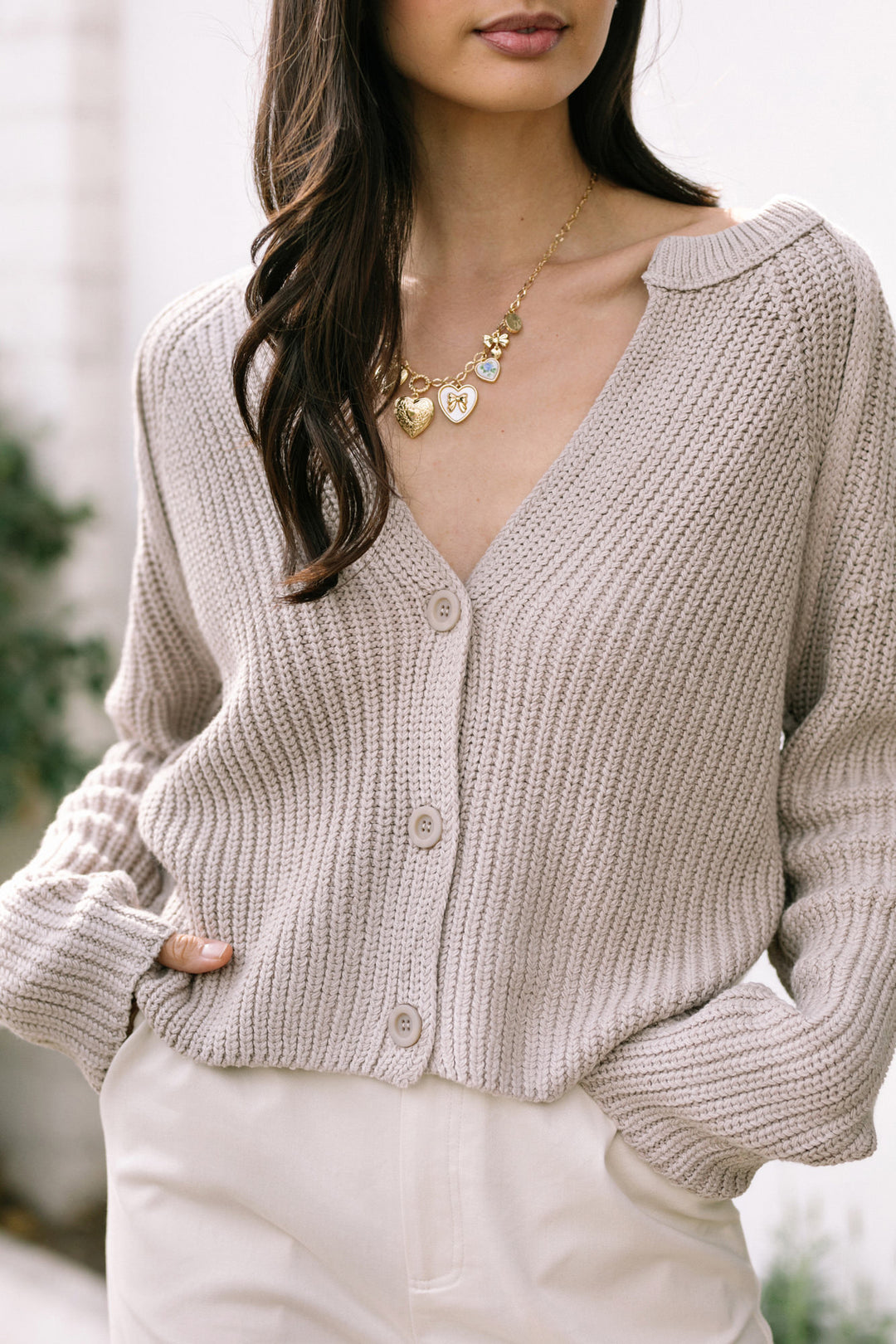 Faith V-Neck Cardigan