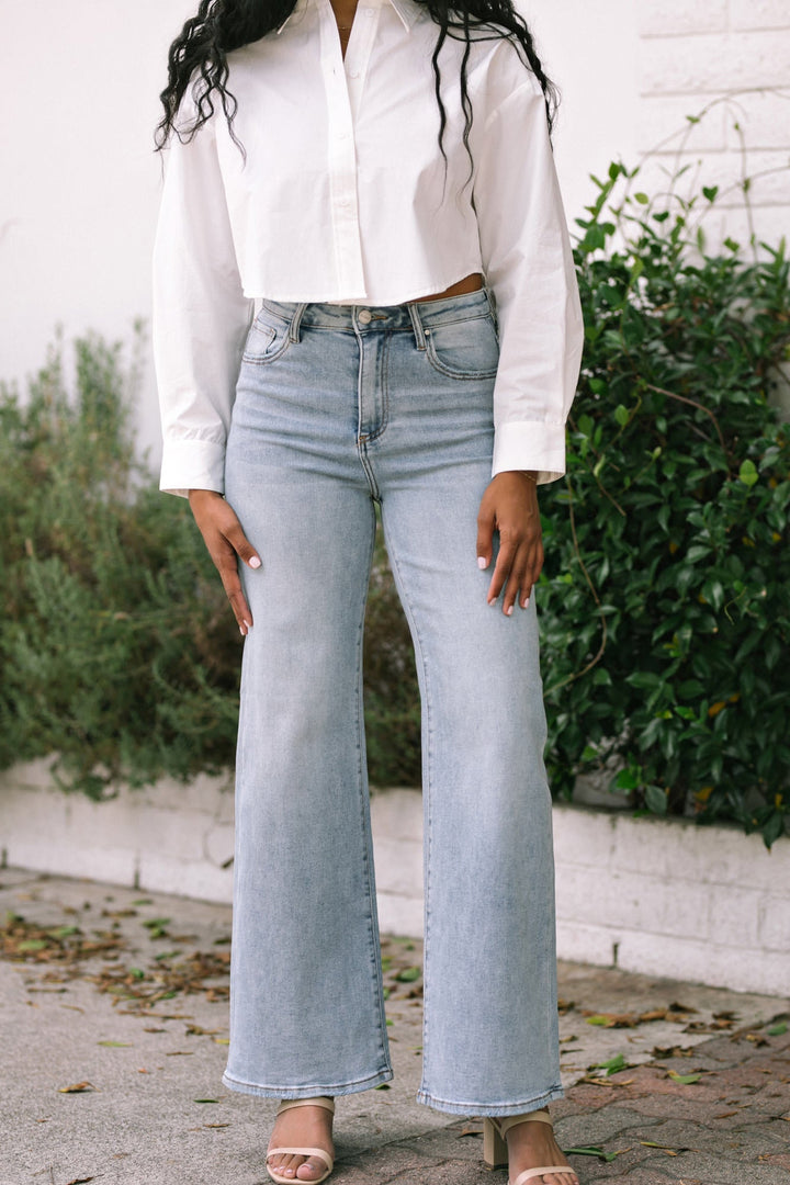 Cleo High Waist Wide Flare Jean