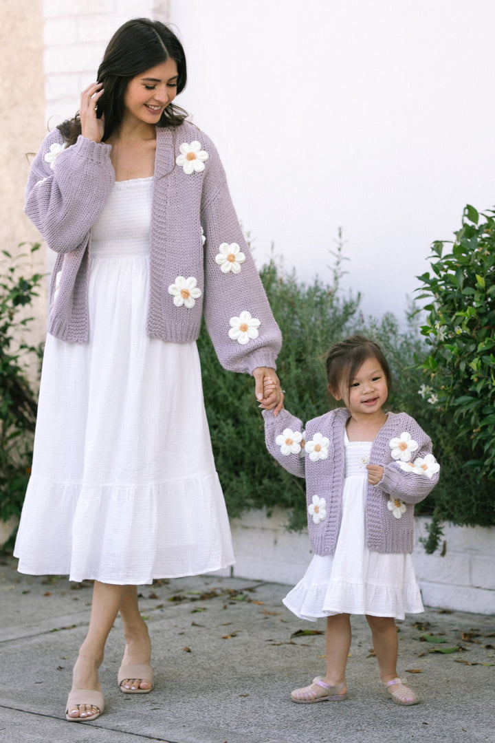 Angela Floral Knit Cardigan