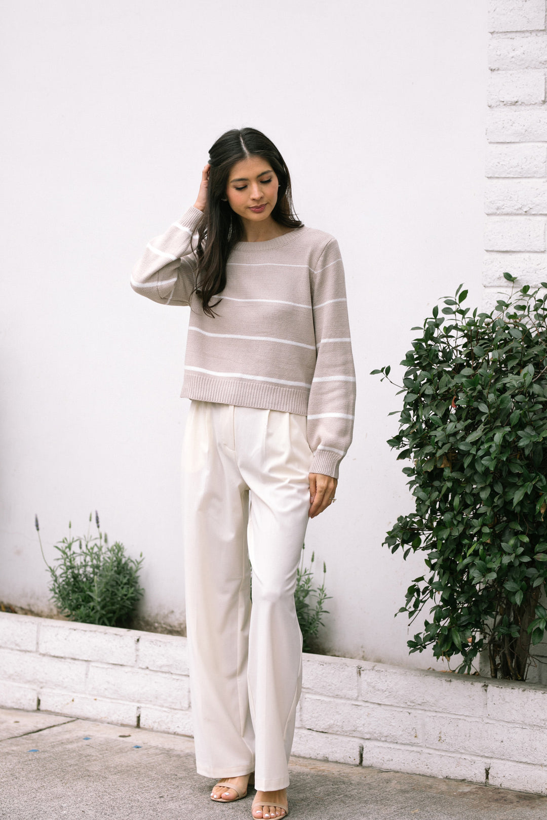 Loraine Striped Crewneck Sweater