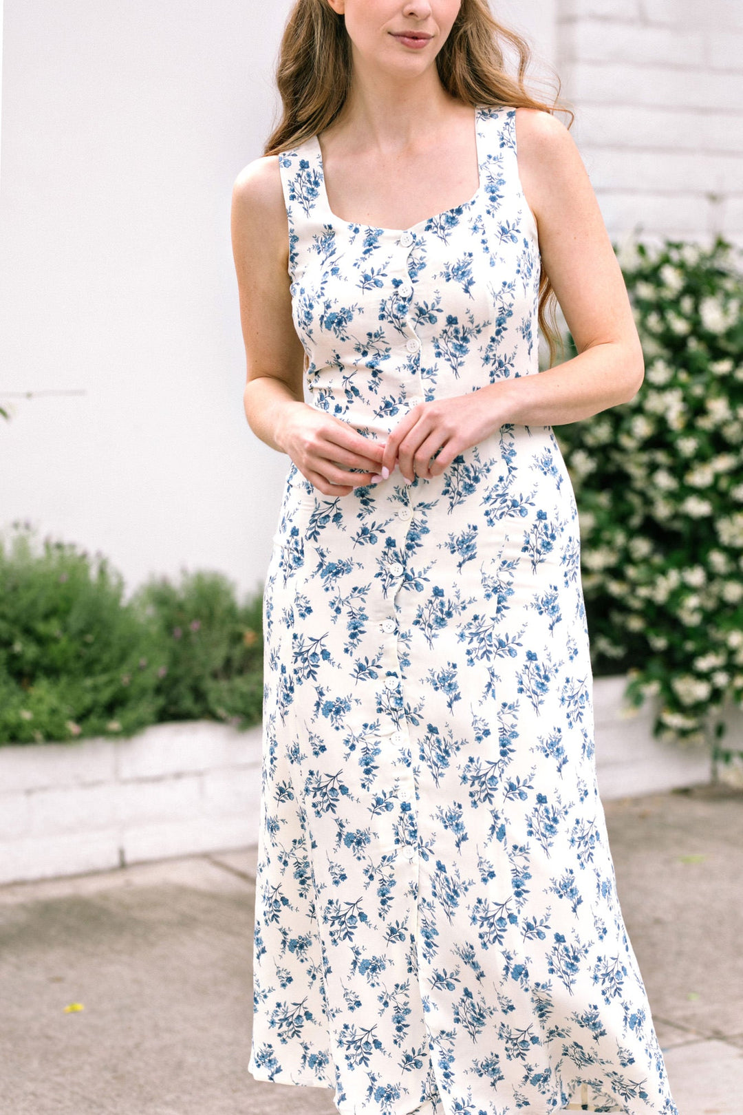 Larissa Buttoned Floral Dress