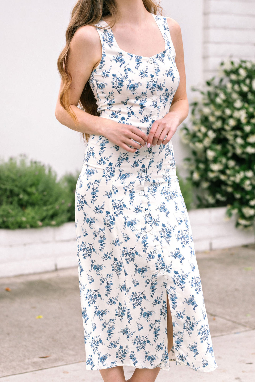 Larissa Buttoned Floral Dress