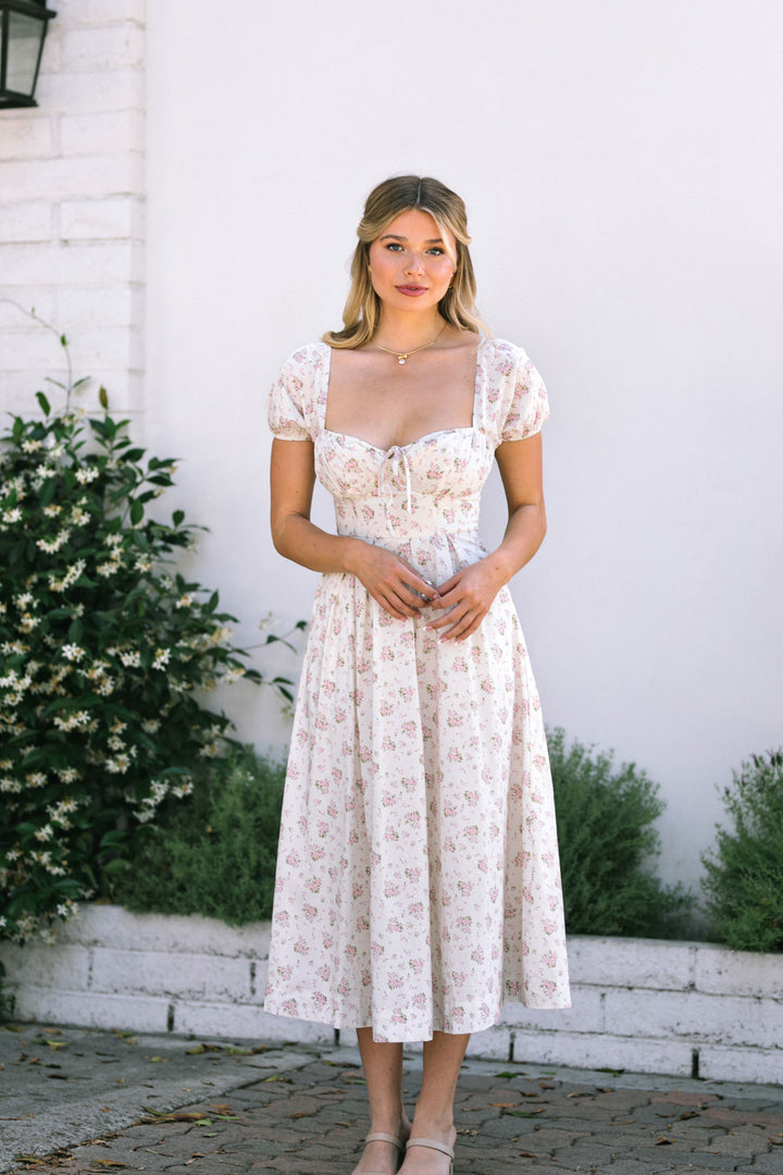 Fatima Floral Sweetheart Dress