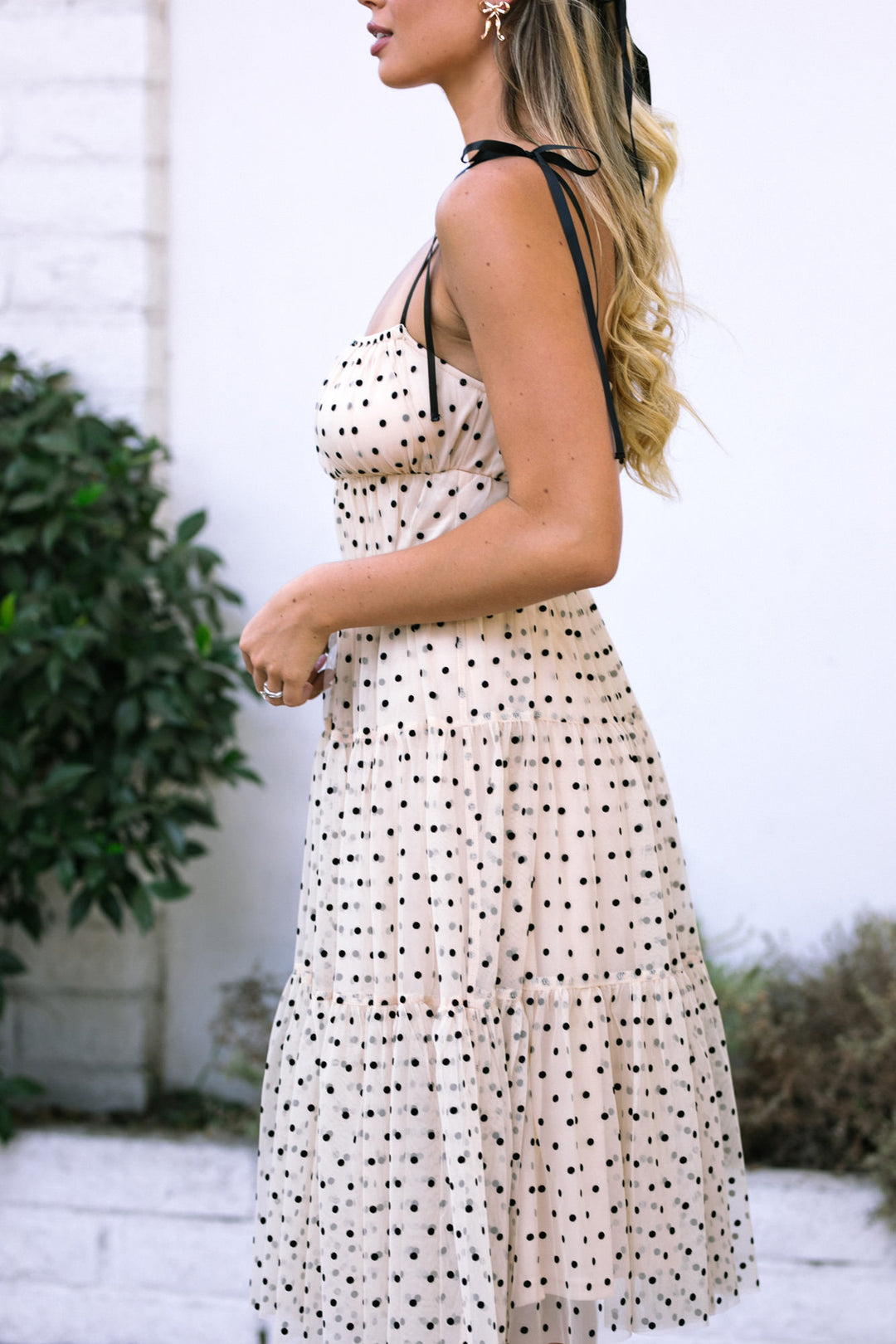 Isabelle Dotted Midi Dress