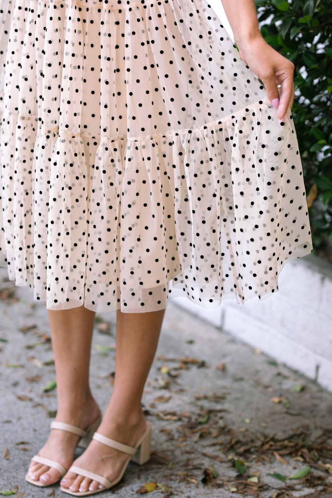 Isabelle Dotted Midi Dress