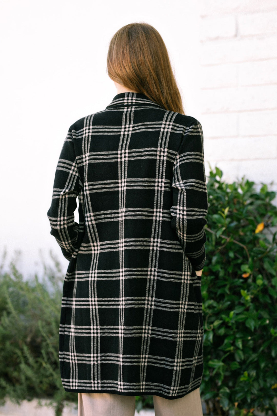 Bobbi Plaid Knit Coat