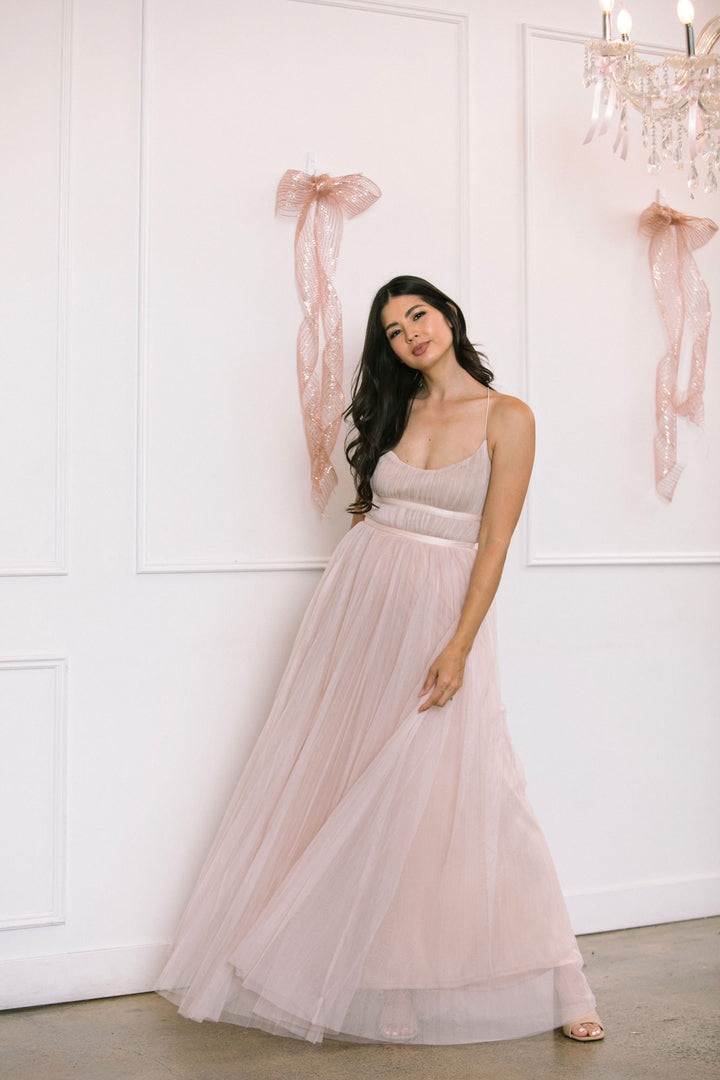 Madeline Pleated Tulle Dress