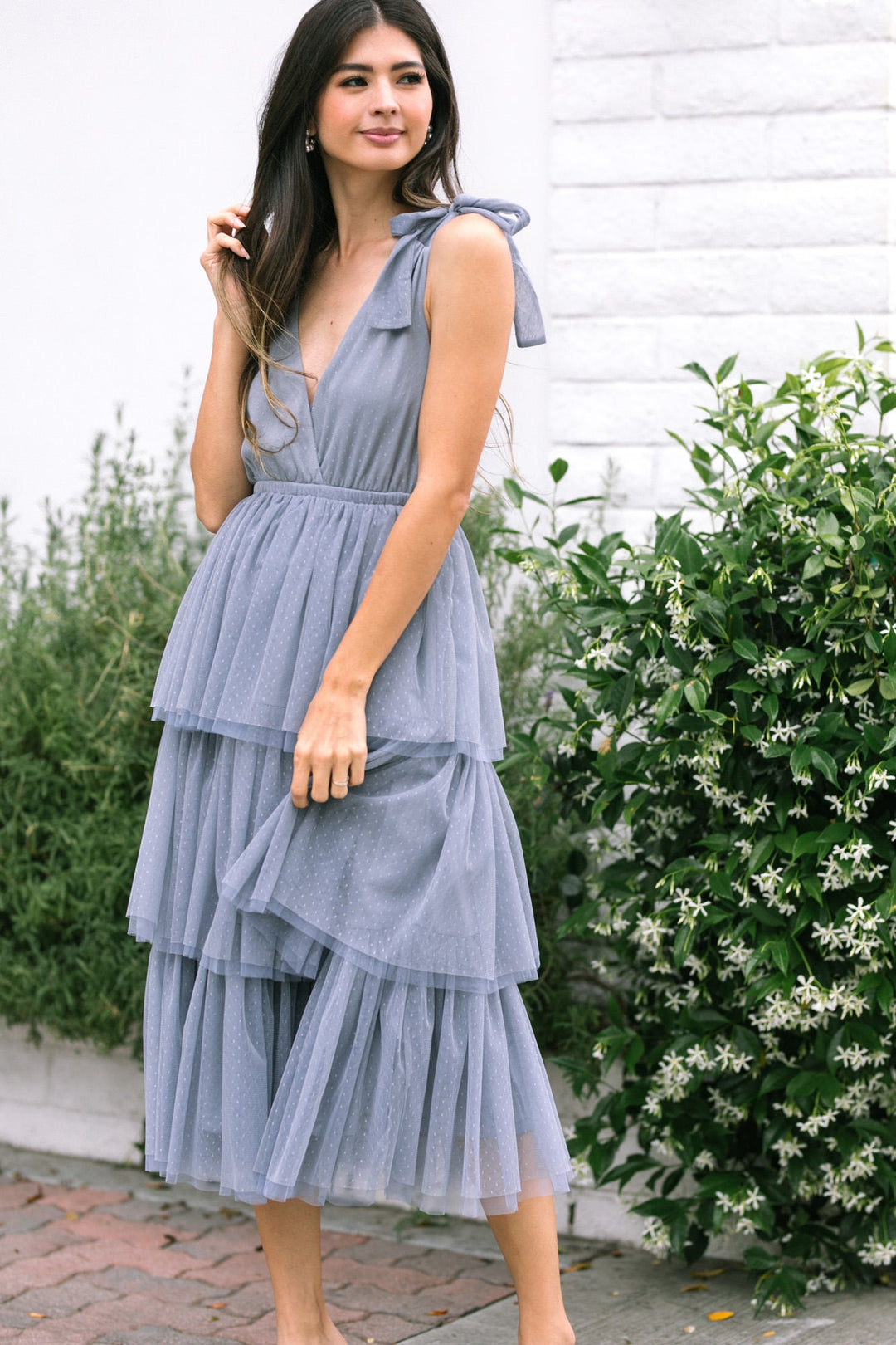 Itzel Tiered Tulle Dress