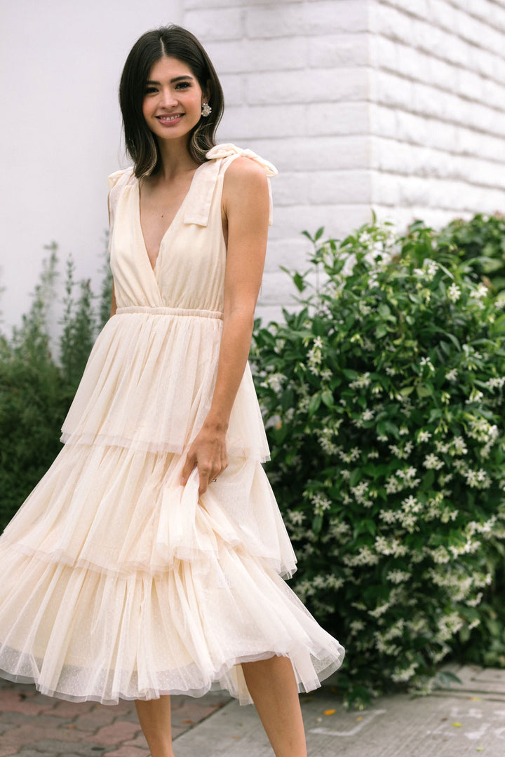 Itzel Tiered Tulle Dress