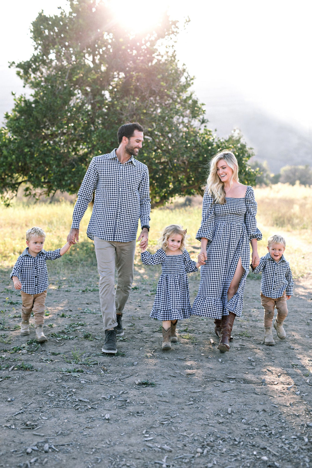 Jordyn Smocked Gingham Dress