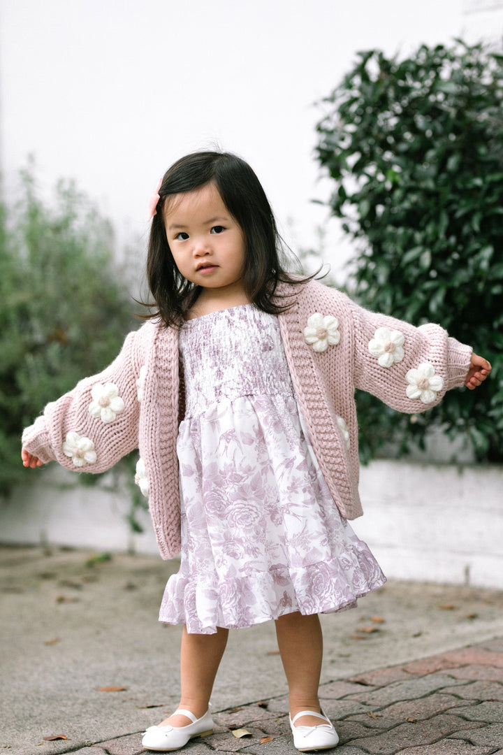 Mini Angela Floral Cardigan