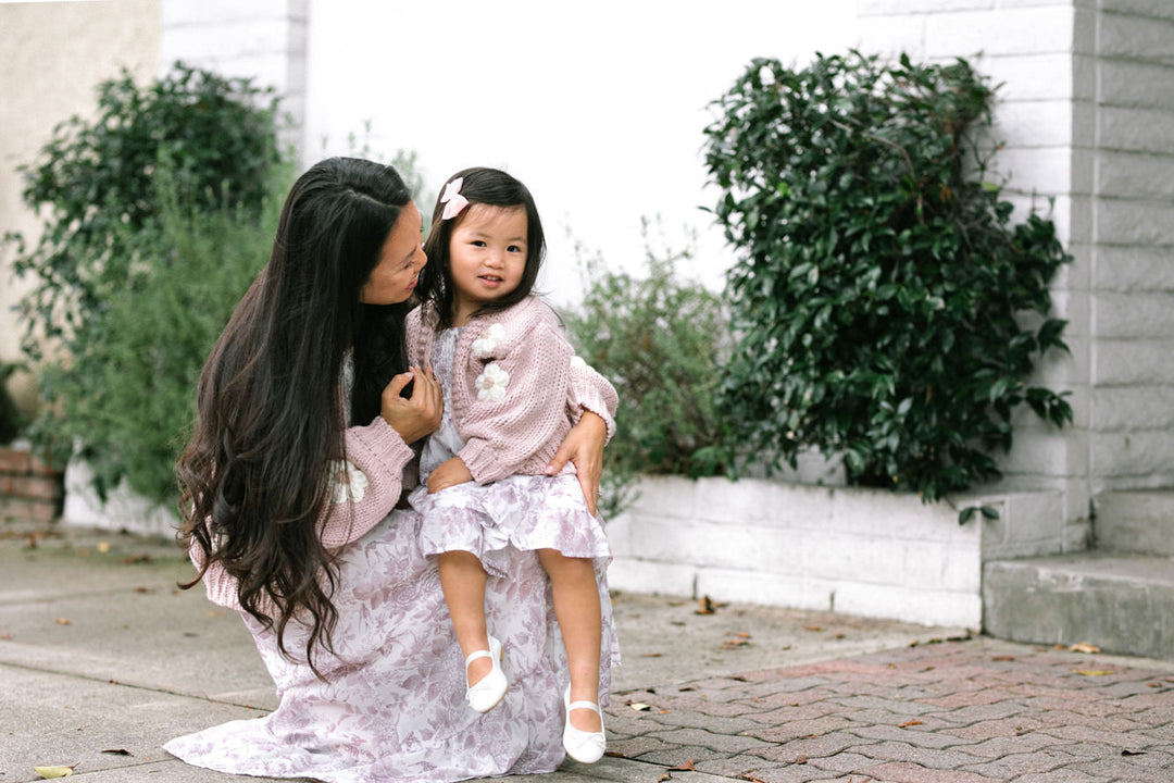 Mini Angela Floral Cardigan