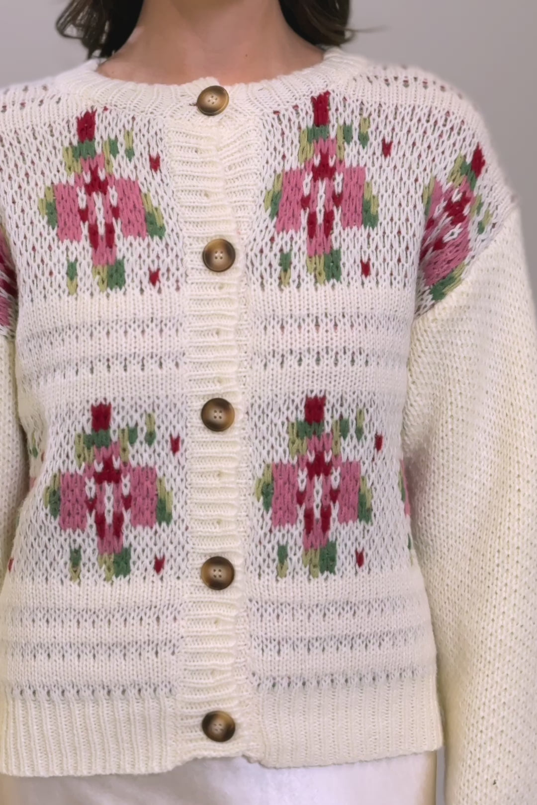 Maisie Floral Knit Cardigan