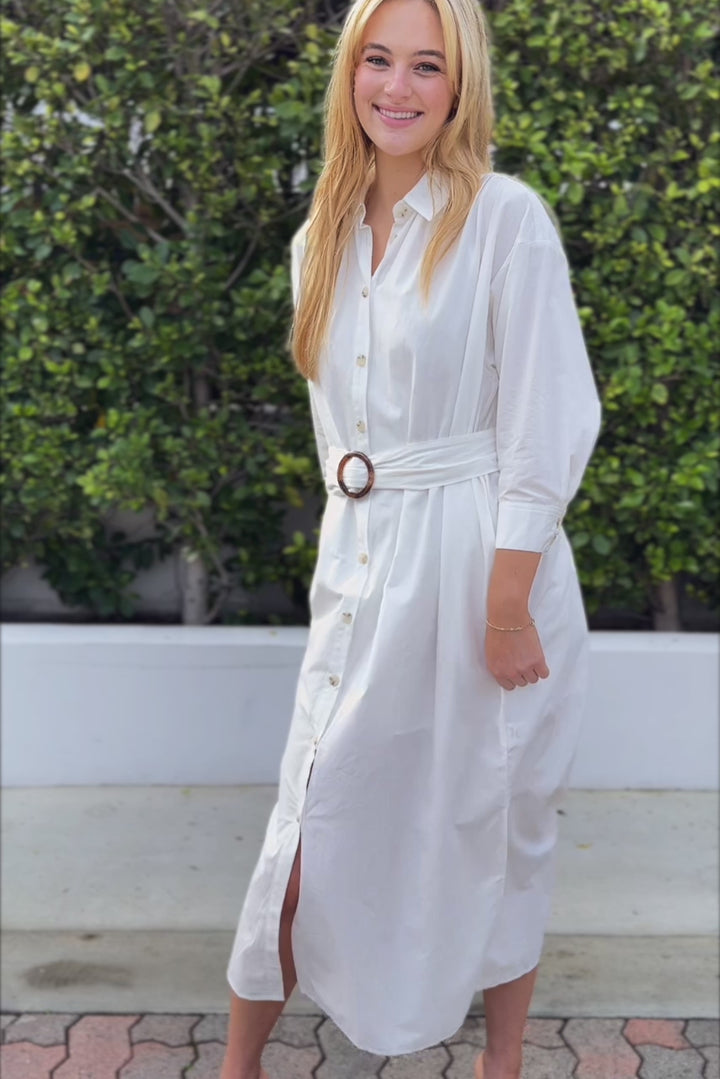 Tatum Belted Shirt Dress