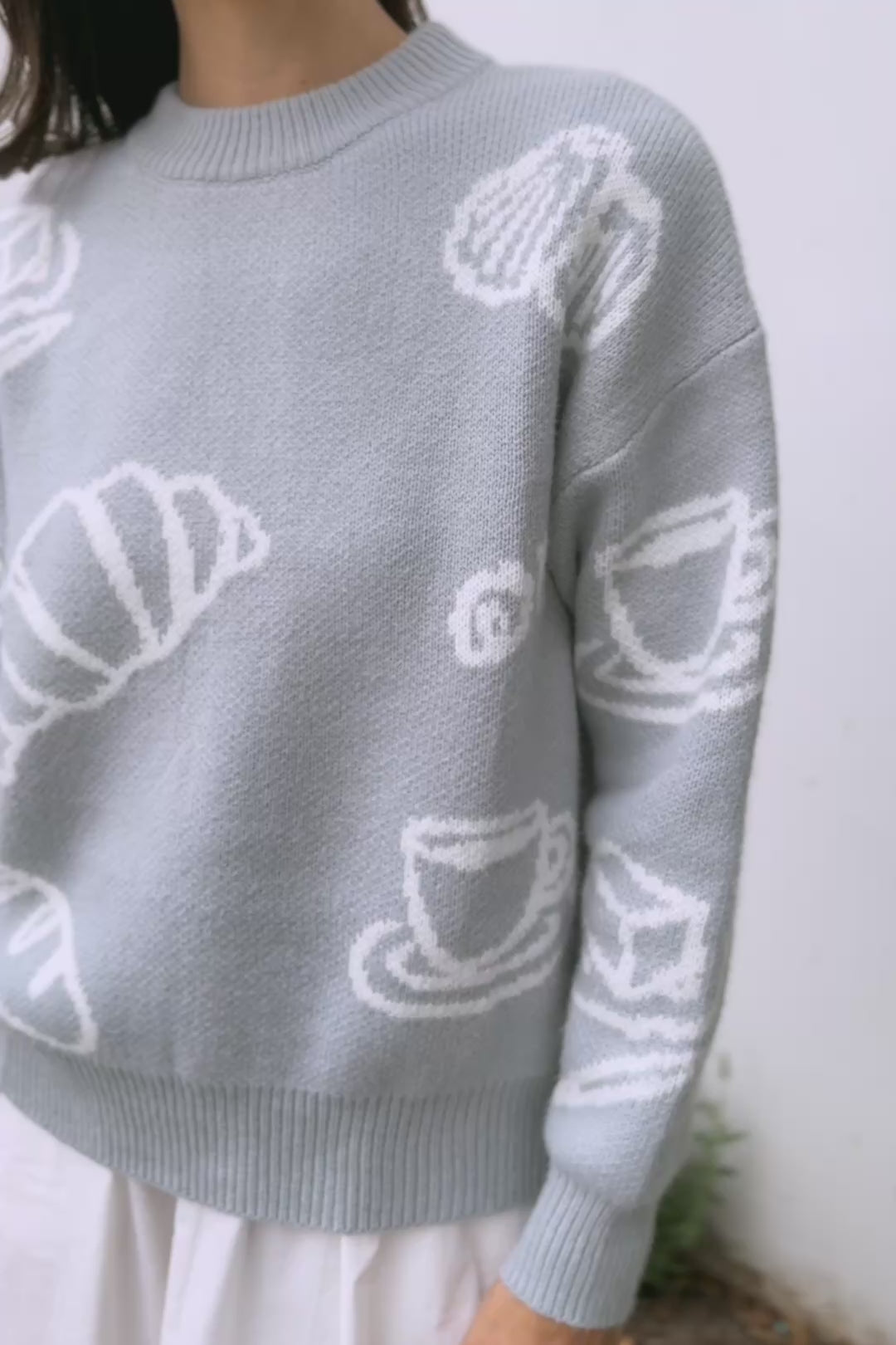 Susan Croissant Crewneck Sweater