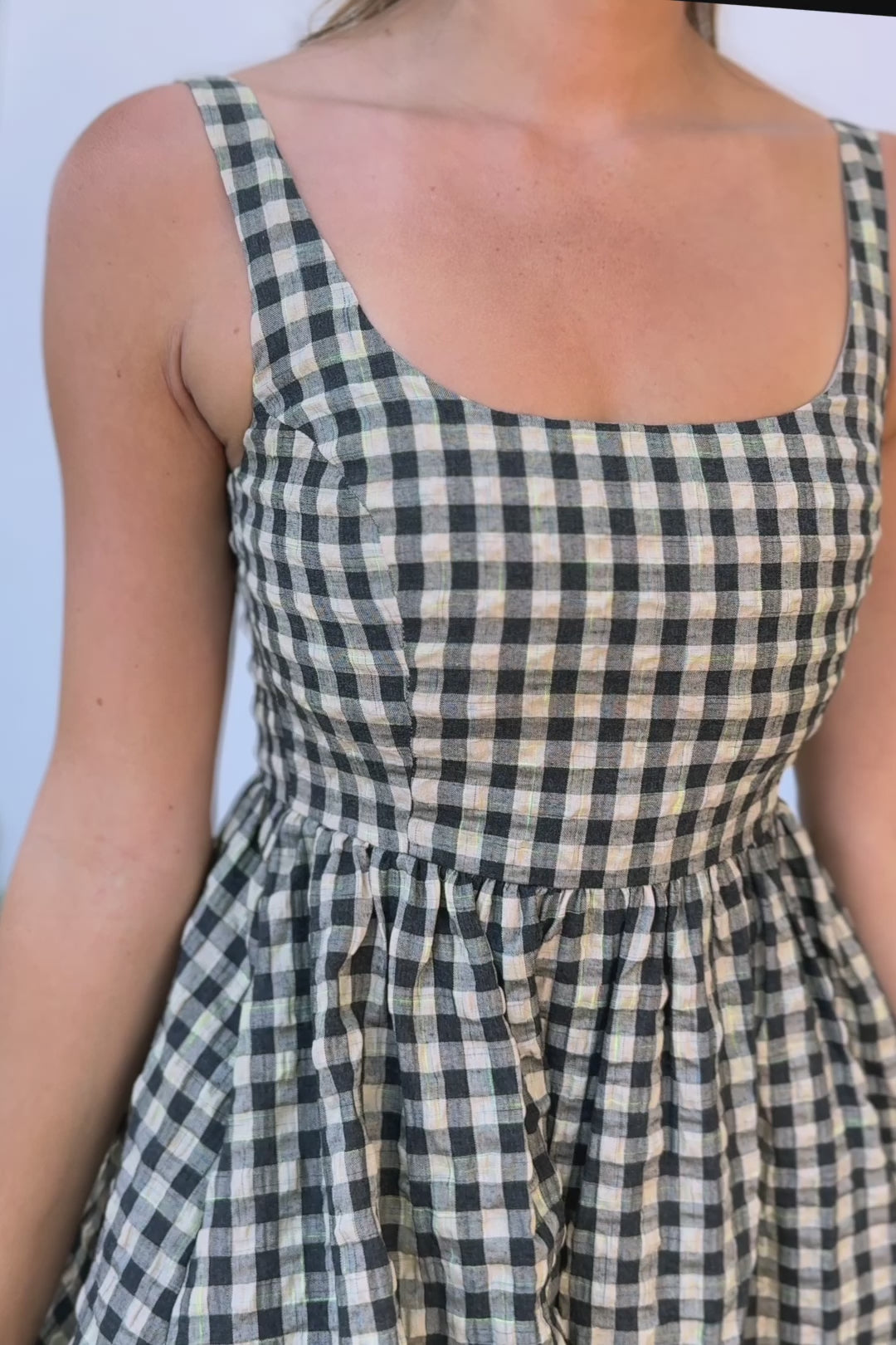 Dani Gingham Maxi Dress